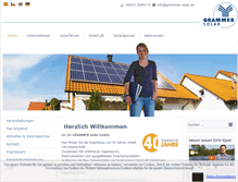 Tablet Screenshot of grammer-solar.com